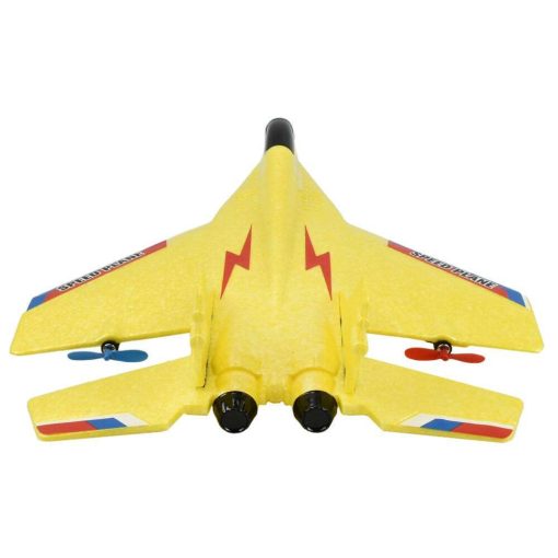 Electric remote control airplane for ages 3 and up, battery operated.