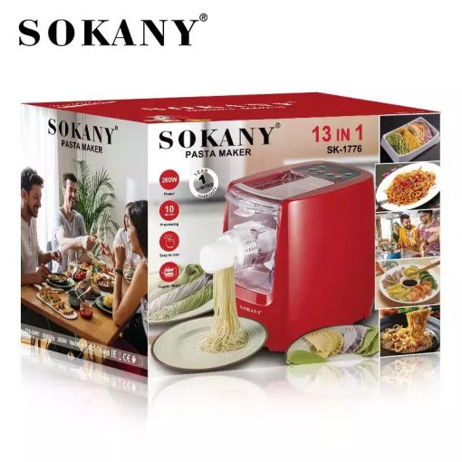 Sokany Μηχανή Φύλλου/Ζυμαρικών Ηλεκτρική 260W 41412 SK-1776 Elektronic Pasta Maker