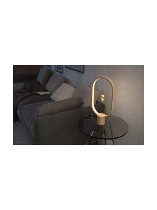 Allocacoc Heng Balance Lamp Ellipse Portable with Beige Cap and Beige Base