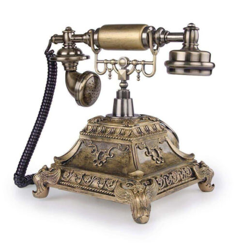 118A Telephone Retro Gold