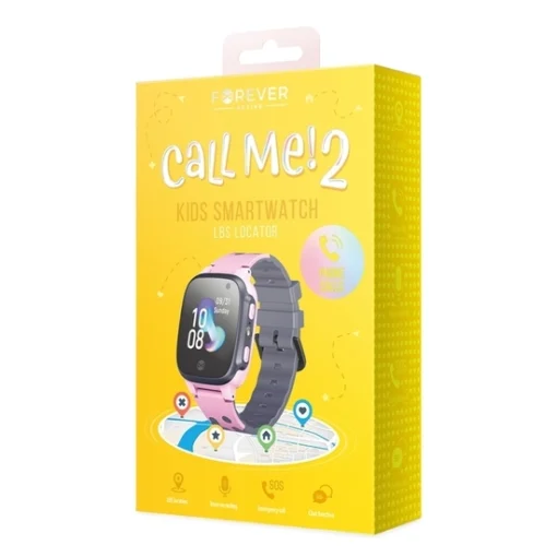 Forever Smartwatch Kids Call Me 2 KW-60 pink GSM107164