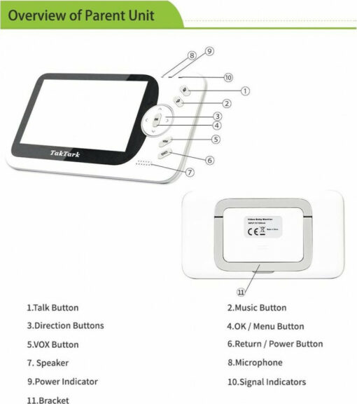 VB608 Set Wireless Baby Monitoring Intercom