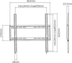 Brateck KL22-44T TV Wall Mount up to 55