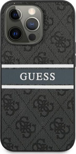 Guess Hardcase 4G Stripe Back Cover Plastic Gray (iPhone 13 Pro Max)