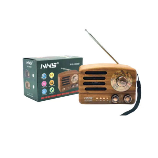 Radio NNS NS-3380BT USB Rechargeable Brown