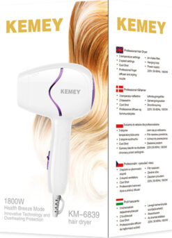 Kemei Travel Hair Dryer 1800W KM-6839