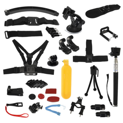 Puluz 50 in 1 Accessory Set for GoPro Action Cameras