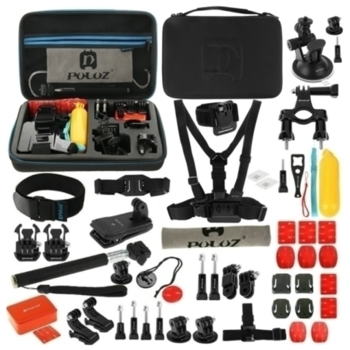 Puluz 53 in 1 Accessory Set for GoPro Action Cameras