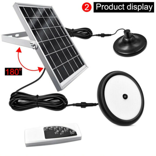 GDPLUS Set of 2 Hanging Solar Lights 12W 1000lm