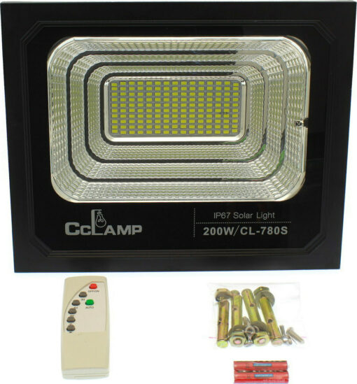 Solar LED Flood Light 200W IP67 Remote Control CL-780S