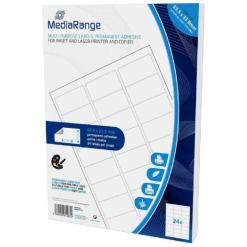 MediaRange 1200 Self-Adhesive Labels A4 Rectangular 63.5x33.9mm