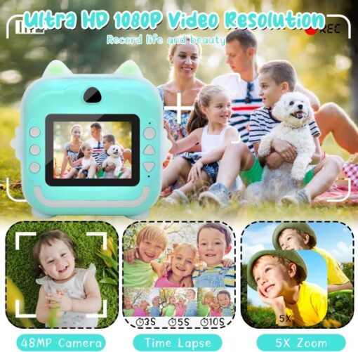 Children's Digital Print Camera Q5 Blue