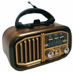 Solar Golon RX-BT618S Retro Portable Radio Rechargeable with Bluetooth and USB Brown