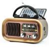 Solar Golon RX-BT618S Retro Portable Radio Rechargeable with Bluetooth and USB Brown