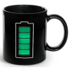 Mug Charging Battery Black Porcelain