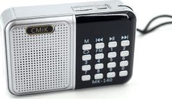 CMiK MK-140 USB Rechargeable Radio Silver