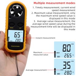 GM816 True/Average/Maximum Wind Speed ​​Anemometer