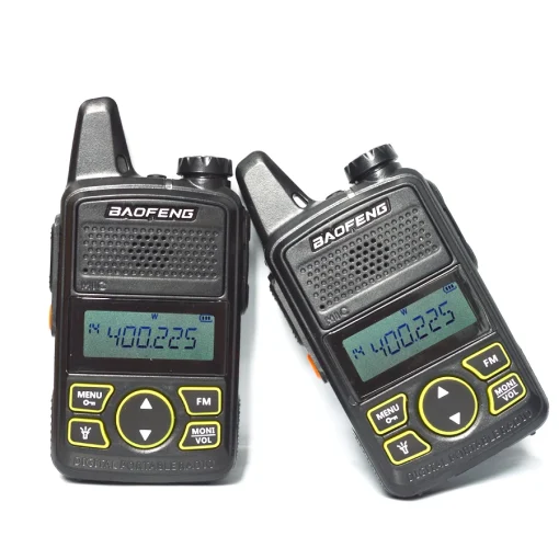 Set Baofeng BF-T1 Wireless PMR Transceiver 1.5W with Monochrome Display 2pcs