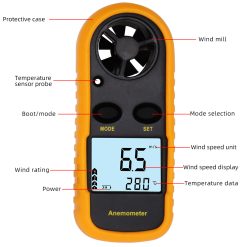 GM816 True/Average/Maximum Wind Speed ​​Anemometer