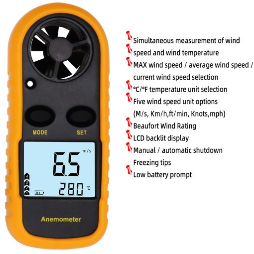 GM816 True/Average/Maximum Wind Speed ​​Anemometer