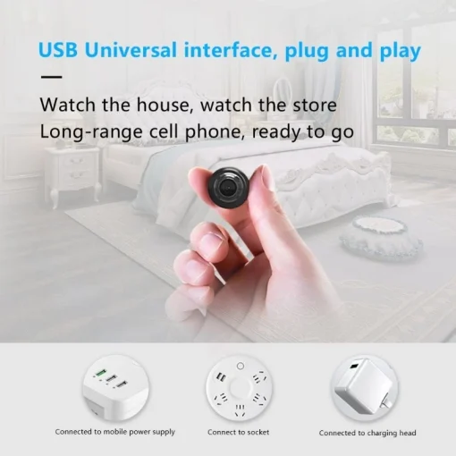 Hidden WiFi Camera 1080p with Mini Memory Card Slot