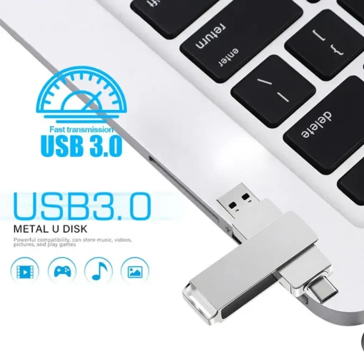 Flash Memory Xiaomi USB and Type-c 3.1 Stick 16TB Silver