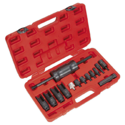 Diesel nozzle puller set of 14 pieces with impact MP4400