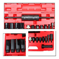 Diesel nozzle puller set of 14 pieces with impact MP4400