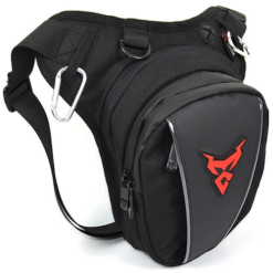 MotoCentric Rider Thigh Bag Black/Red