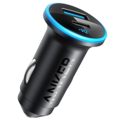 Anker Car Charger Black with Ports: 1xUSB 1xType-C