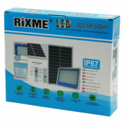 Rixme Waterproof Solar LED Flood Light 300W with Remote Control IP67