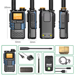 Quansheng UV-5K Walkies Talkie 5W Wireless UHF/VHF Transceiver