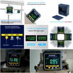 SHAHE 5315-90C Digital Protractor Inclinometer