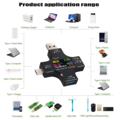 Atorch J7-c-BL USB Port Health Tester with 12 Functions